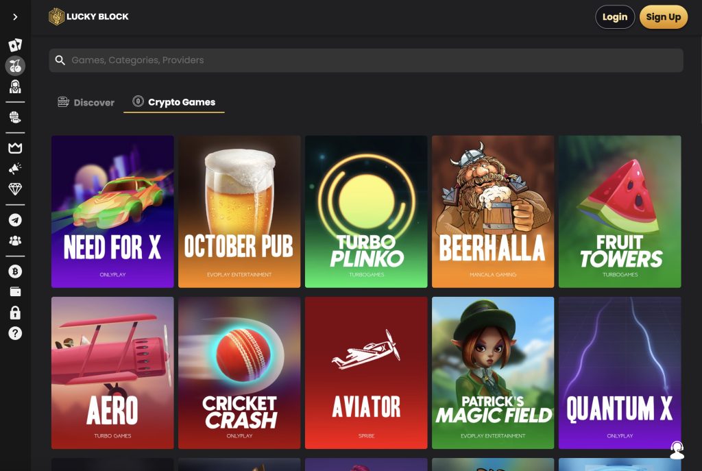 Lucky Block Best Crypto Casino